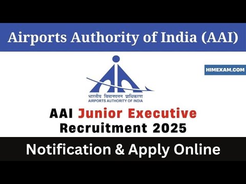 AAI Recruitment 2025 | 10th/12th pass | Airport vacancy 2025 | Full Details | Hight | #job #airport
