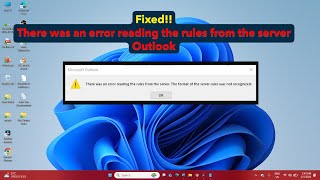 How to fix There was an error reading the rules from the server in Outlook