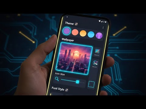 How to Change Theme, Wallpaper, Icon Size, Text Font in Any Android Phone | Full Customization Trick