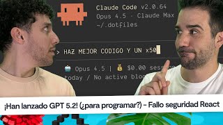 Noticias programación: GPT 5.2, Fallos de seguridad React, Haz mejor código con la IA 👑 #CaféCodely
