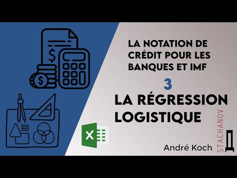 La Régression Logistique: La notation de Crédit pour les banques et IMF 3 : avec exemple Excel