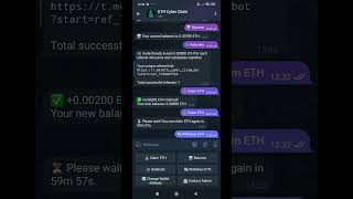 Free etherum with this telegram bot  #crypto #telegrambot #shorts #faucet #eth