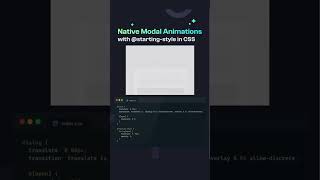 🎬✨ Native Model Animations with CSS3 🎨🔥 | Smooth & Modern UI Effects!||#shorts #viralvideo #video