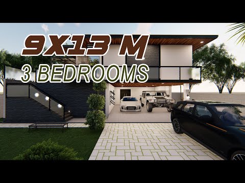 HOUSE DESIGN: 13X9 METERS | 117 SQM | 3 BEDROOM
