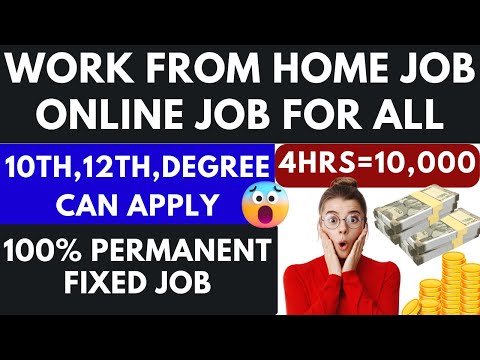 Part Time WORK FROM HOME JOBS for Freshers | 2-3 Hrs Daily Work | No Exam, No Experience| Apply Now