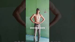 standing abs routine 💥 #fitnesshorts #quickabs #coregoals #gymmotivation #motivation #workout #abs