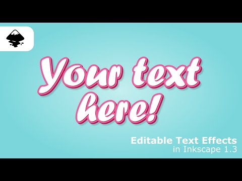 Creating Editable Text Effects Is a Breeze in Inscape 1.3