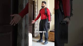 Mummy Core☠️Favourite compression Red Compression Tee by @MuscleBlaze #youtubeshorts #gym #shorts