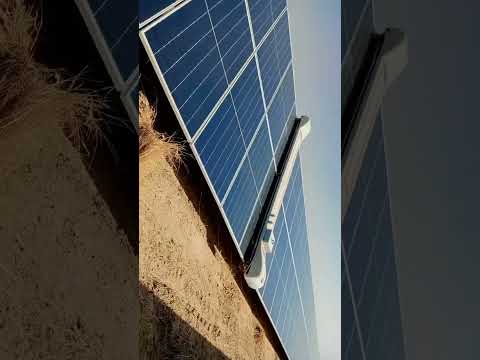 solar power plant cleaning Sol bright robot 🤖🤖🤖 #automobile