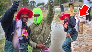 RAY J AND GILLY PULLS UP TO BOOSIE MANSION TO FISH!