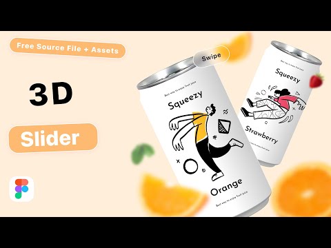 3D Carousel Slider in Figma | Juice Product UI Design + Free File🎁