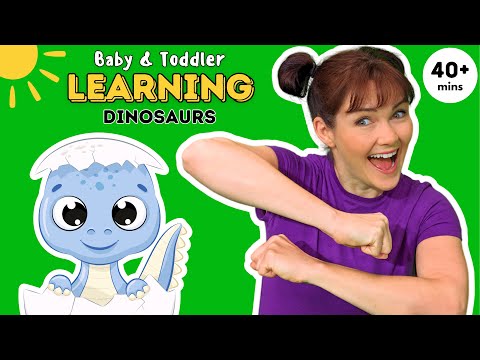 Dinosaurs for kids🦖🦕 Sing, Dance & ROAR! 🎶 Toddler Learning Video ✨