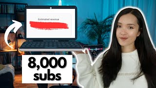 How Much YouTube Paid Me with 8000 subscribers | Small YouTuber | VEED.IO Review