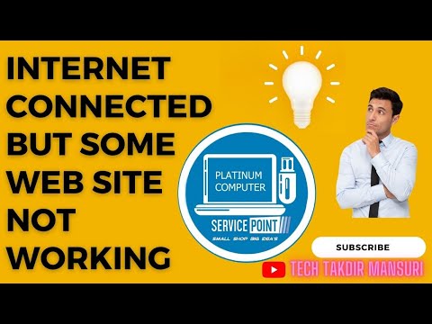internet connected but some sites not working