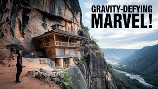 🏯✨ Defying Gravity: China's Hanging Temple Will Leave You Speechless! ✨🏯