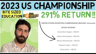 The Winning Strategy of 2023 US Trading Champion Marios Stamatoudis