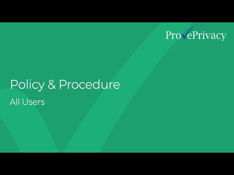ProvePrivacy | Compliance | Policy Management