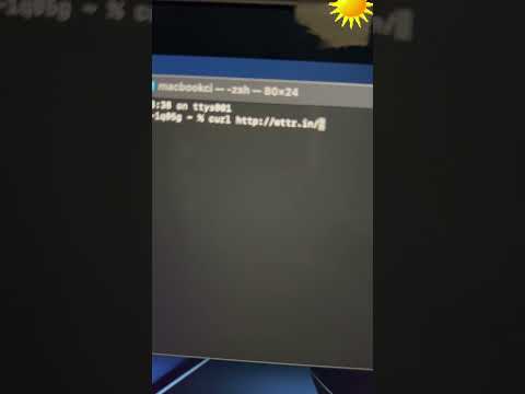 Try this HACK via CMD𓃇 Curl Weather Report