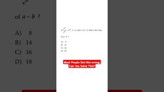 Most Students Get This Wrong! Can You Solve It?
