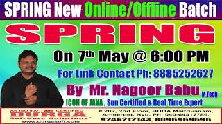 SPRING Online Training in DURGSOFT