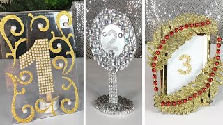 HOW TO MAKE TABLE NUMBERS DECOR FOR A WEDDING RECEPTION 🌹 DIY WEDDING IDEAS 🌹VALENTINE’S DAY