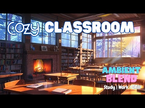 Classroom Lofi Winter Vibes 📖 | Lofi for Studying, Concentration and Quiet Reading 🎧|
