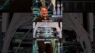 @hannesmuehleisen Showing Off One of Google's First Racks #DataManagement