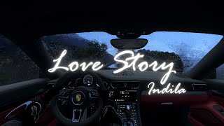 Love Story // Indila Slowed+Reverb+lyrics edit #lyricvideo #songedits