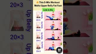 🔥 This 5 Min Workout Melts Upper Belly Fat Fast #UpperBellyBurn #WorkoutFromHome #FatLossTips