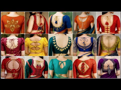 🎊 Boutique style blouse back neck designs/ Back neck blouse design new model /Trending blouse design