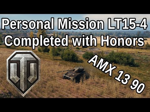 World of Tanks Personal Mission LT15-4 completed with honors