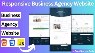 Responsive Business Agency Website Using Html CSS JavaScript 😍