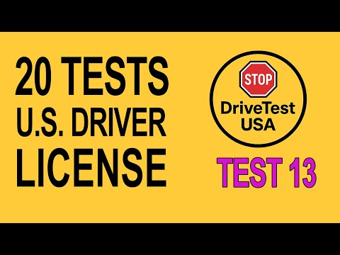 DMV Practice Test 2025 – Set 13 | 20 Questions & Answers for the Driver’s License Exam in the USA