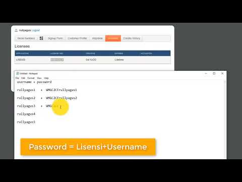 MEMBUAT AKSES LOGIN KE APLIKASI WAMANAGER