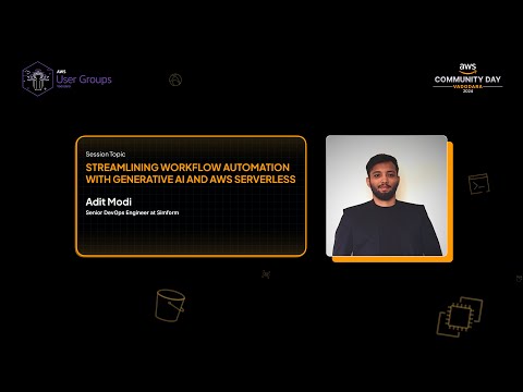 AWS Community Day Vadodara 2024: Session by Mr. Adit Modi