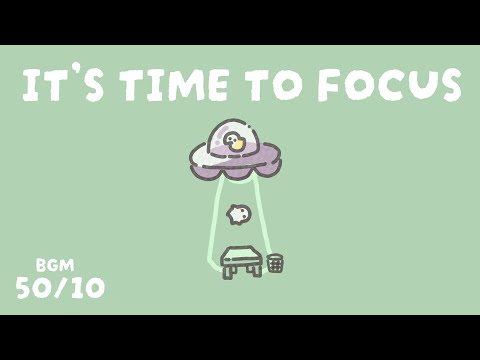 4 Hour 50/10 Relaxing Pomodoro Study BGM| Piano + Nature Sounds | Focus & Relaxation