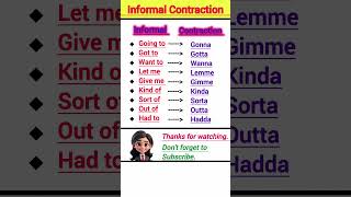 ✨"Master English Contractions: Speak Like a Native!" #shorts