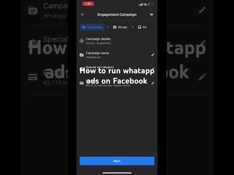 How to run whatapp ad on Facebook ads https://youtu.be/nUsM7P-TpZE?si=aNaIbIXPvPILMCEy #tech  #view