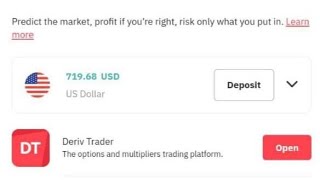 From $14 to $100 trading binary options. #derivbot #binarybot #derivplatform