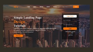 How To Create A Website Page Design using HTML & CSS | 2023 Step-by-Step Tutorial |