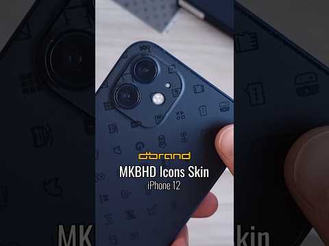MKBHD Icons Skin by @dbrand 📱 - iPhone 12 Setup