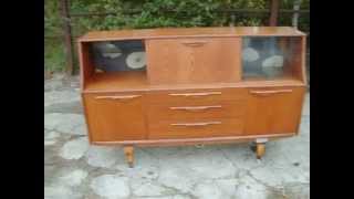 retro sideboard, working light to cocktail, sanderson dandelion decoration