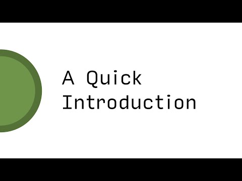 Part 0: A Quick Intro | Data & Things