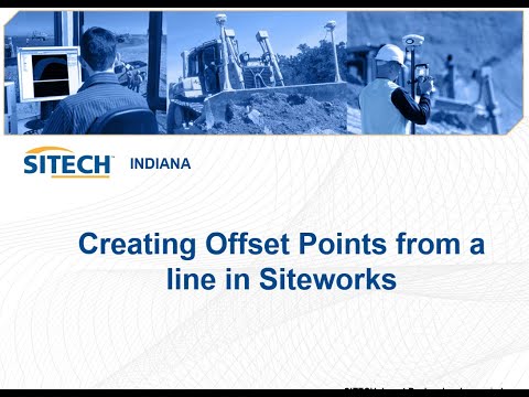 Create offset points from a line in Siteworks