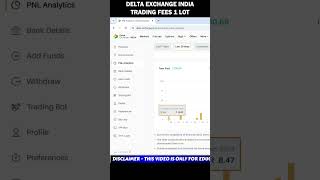 Delta exchange india trading fees - Full Details 2025  #rkfinancials #trading#deltaexchangeindia