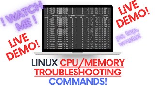 Linux CPU & Memory Troubleshooting Commands - For Work & Interviews