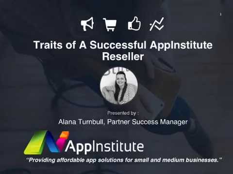 AppInstitute Webinar : Traits of a Successful Reseller