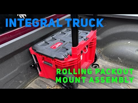 New!  Integral Truck Packout Mount Assembly Instructions for Milwaukee Rolling Packout Boxes!