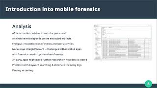 1.6 Digital Forensics for Mobile Phones - Analysis