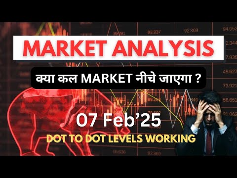 Nifty prediction for tomorrow | 07 Feb25 | Dot to Dot Levels Working #trading #nifty #stockmarket